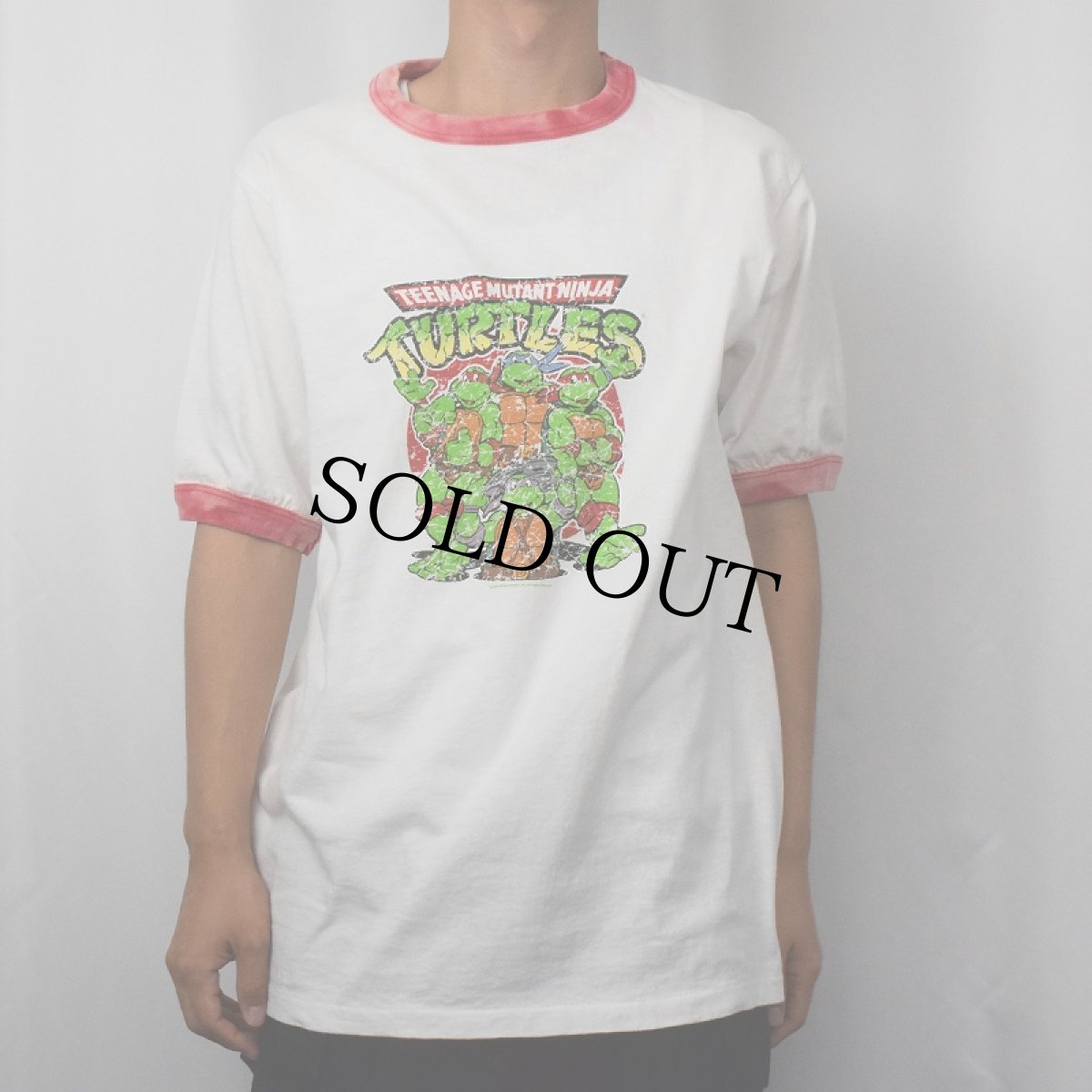 画像2: 2000's Teenage Mutant Ninja Turtles キャラクタープリントリンガーTシャツ (2)