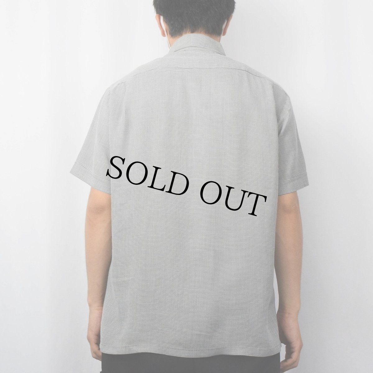 画像3: 60's Capri by BELANO 千鳥格子柄 ボタンダウンレーヨンシャツ M (3)