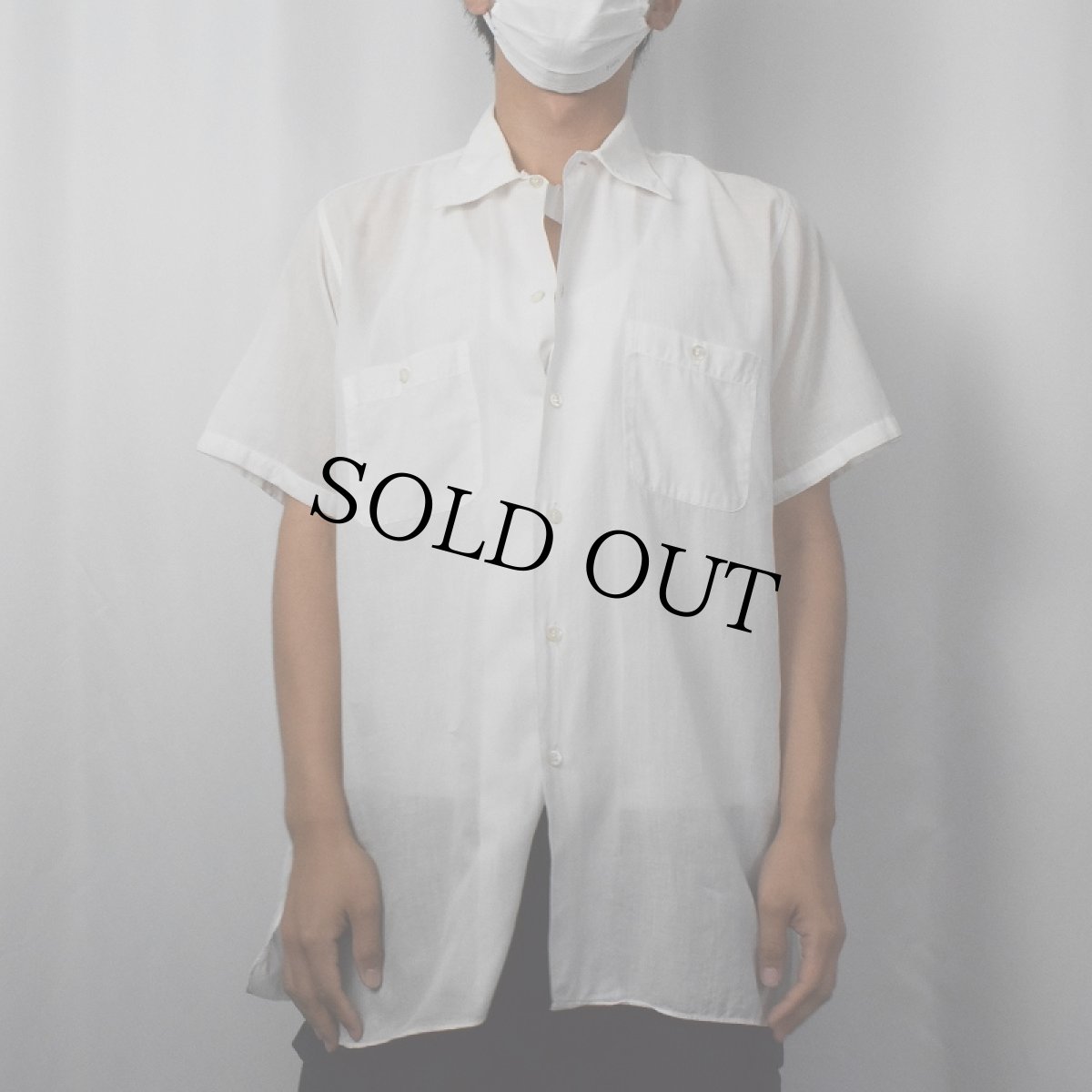 画像2: 50〜60's Arnold constable マチ付きシャツ (2)