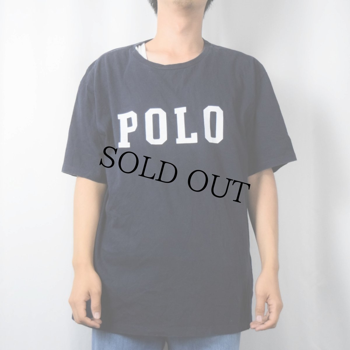 画像2: POLO SPORT Ralph Lauren ロゴプリントTシャツ NAVY L (2)
