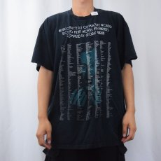 画像3: 【SALE】 2000's GEORGE CARLIN "AN INCOMPLETE LIST OF..." コメディアンプリントTシャツ BLACK 2XL (3)