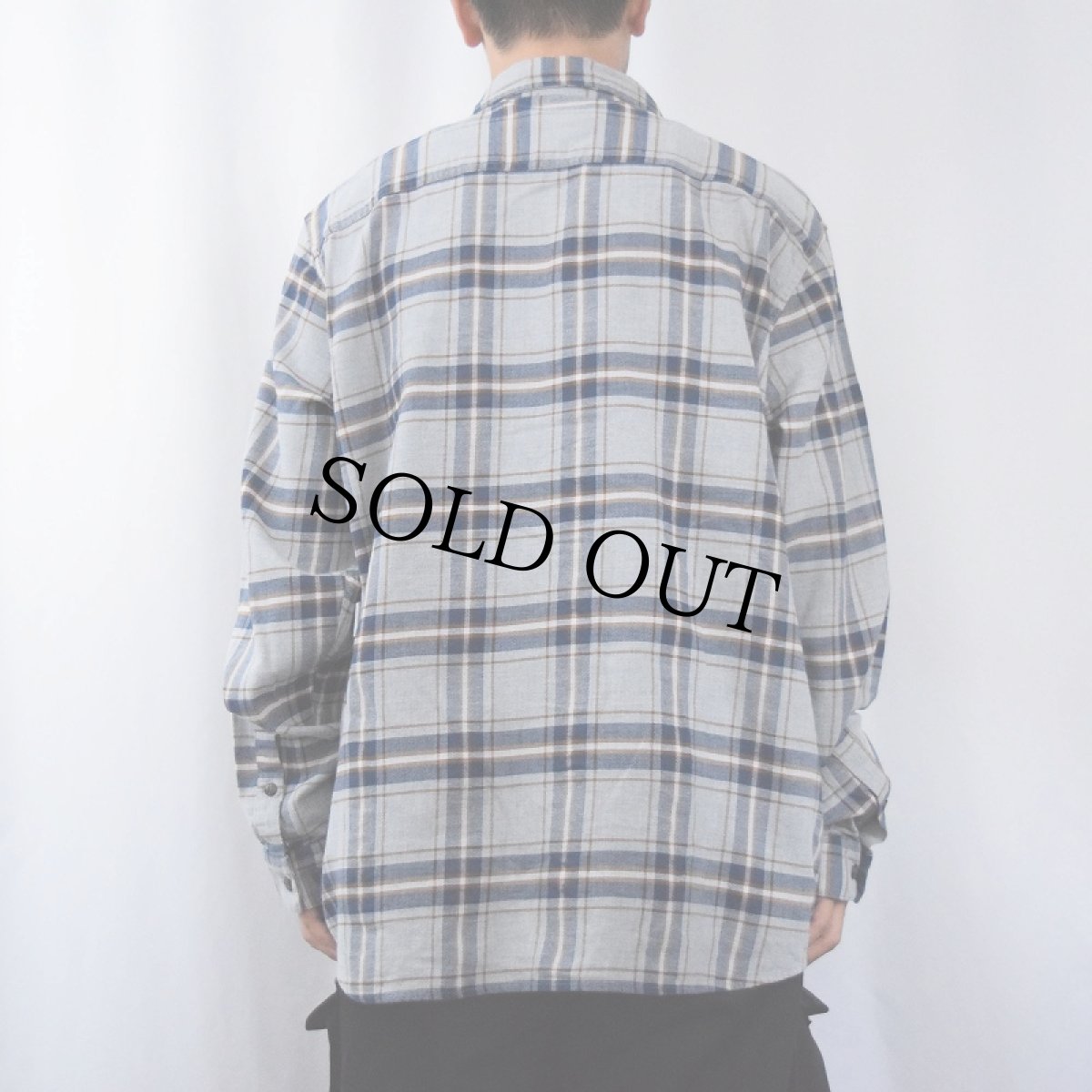 画像3: 2020AW patagonia チェック柄 オーガニックコットンシャツ XL (3)