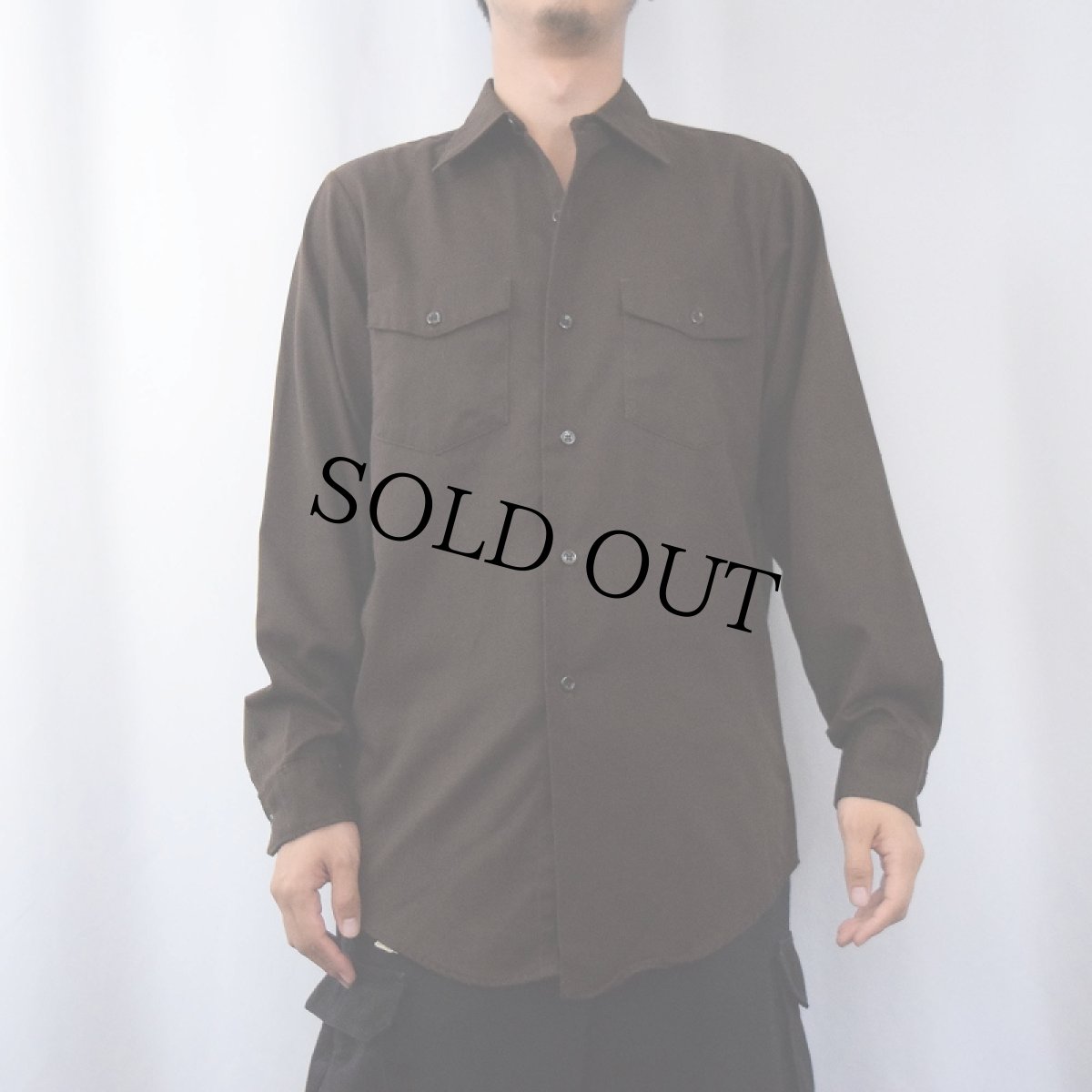 画像2: 70's Lee "CHETOPA TWILL" ワークシャツ M (2)