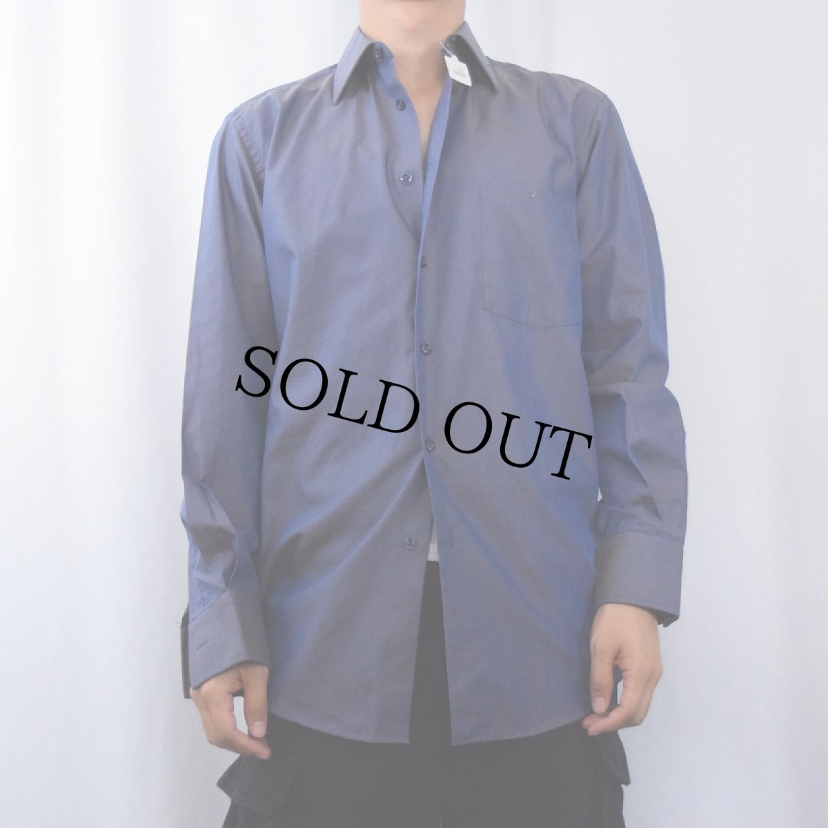 画像2: KENZO HOMME 玉虫色 コットンシャツ SIZE38 (2)