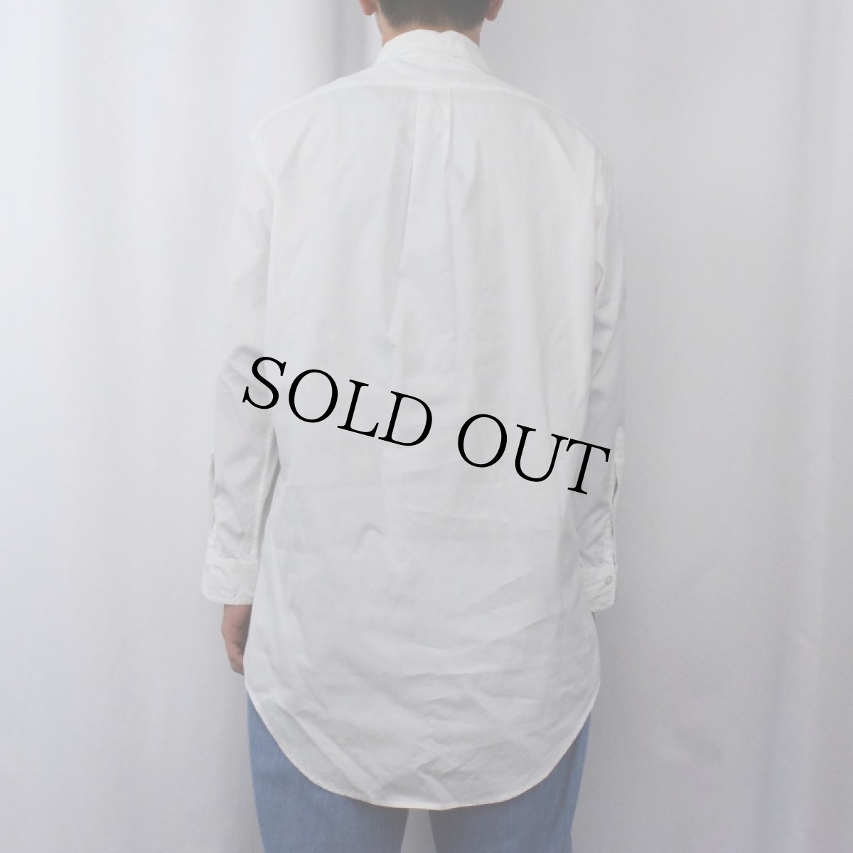 画像3: 90's Willis&Geiger コットンボタンダウンシャツ SIZE16/33 (3)