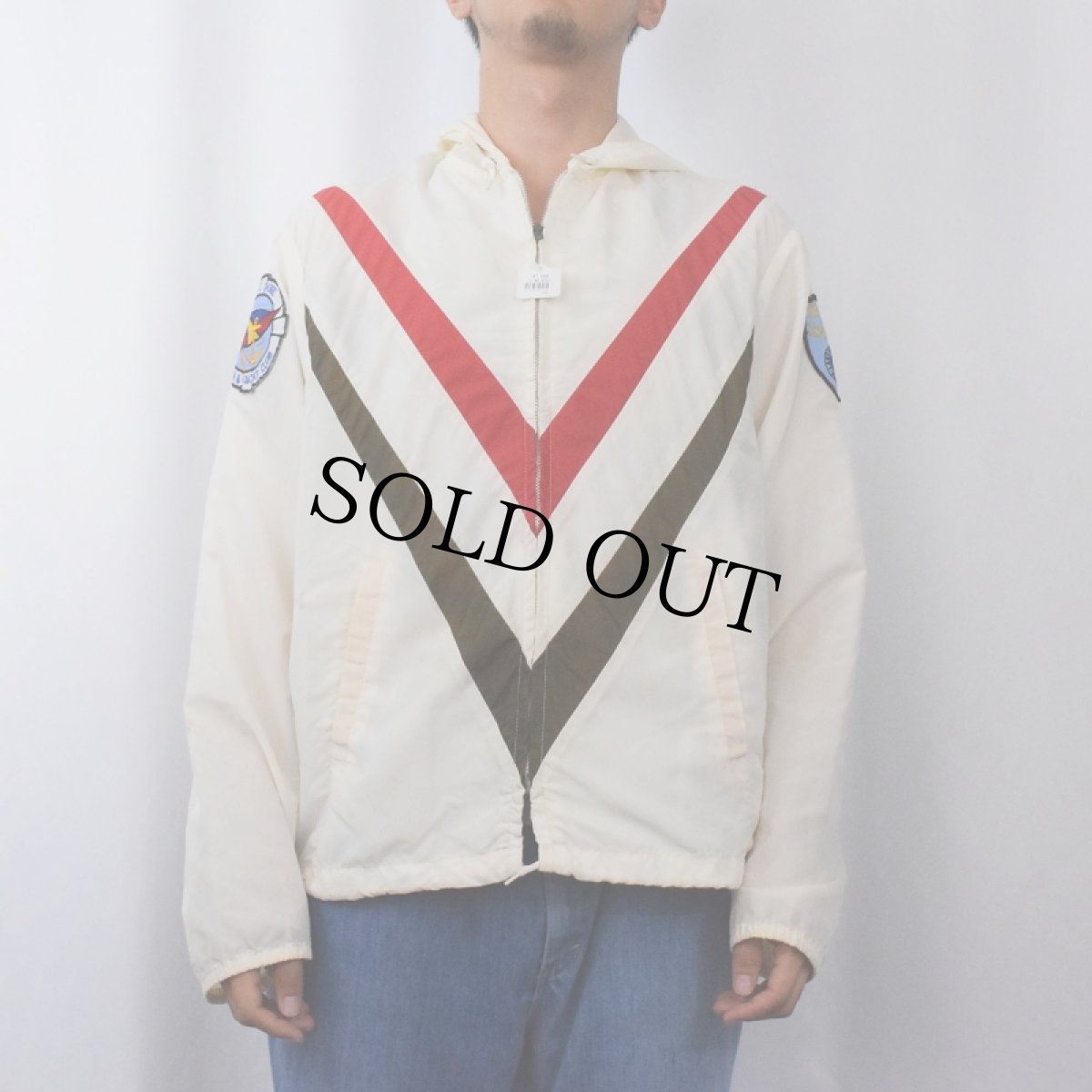 画像3: 60's パッチ付き ナイロンジャケット (3)