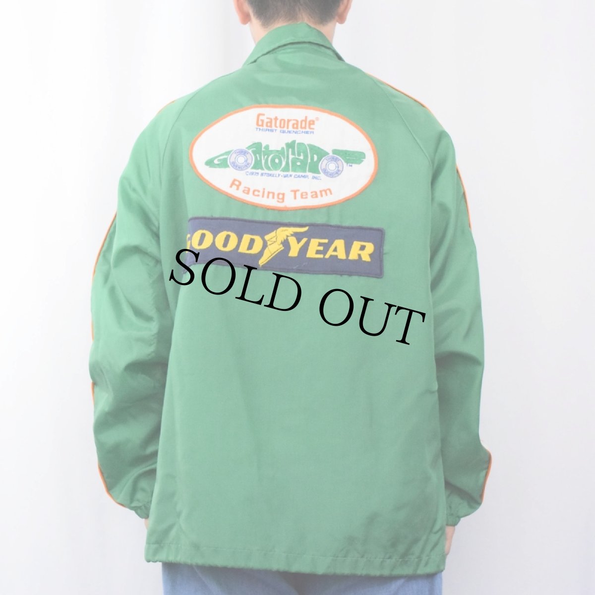 画像4: 70's Swingster USA製 パッチ付き ナイロンレーシングジャケット L (4)