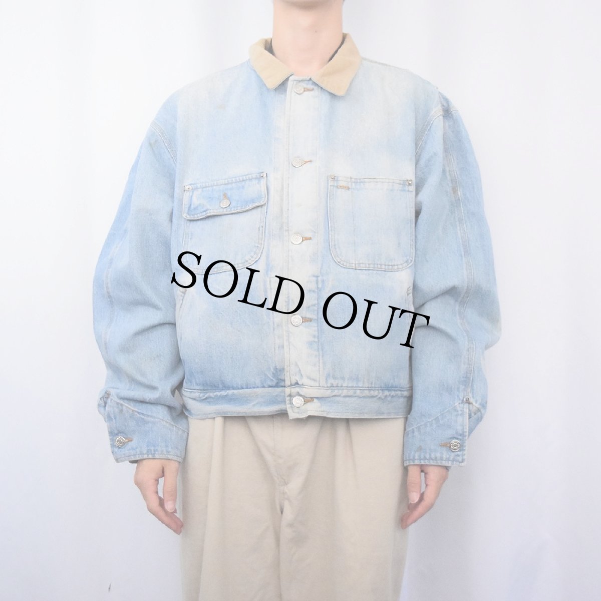 画像2: 80's POLO Rlalph Lauren USA製 デニムジャケット XL (2)