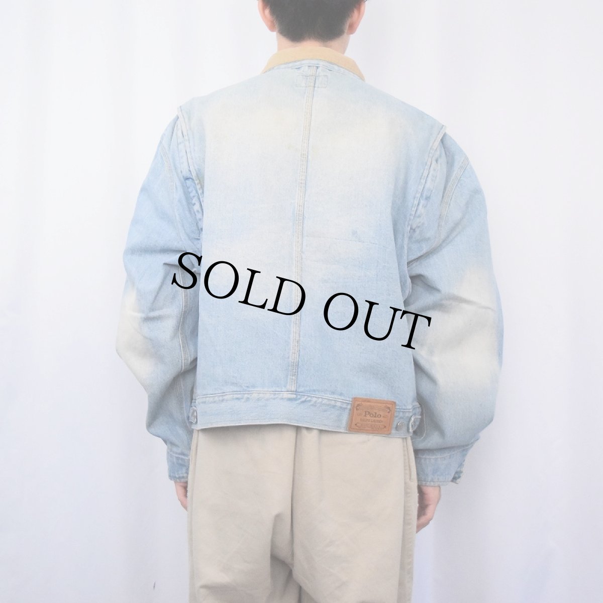画像3: 80's POLO Rlalph Lauren USA製 デニムジャケット XL (3)
