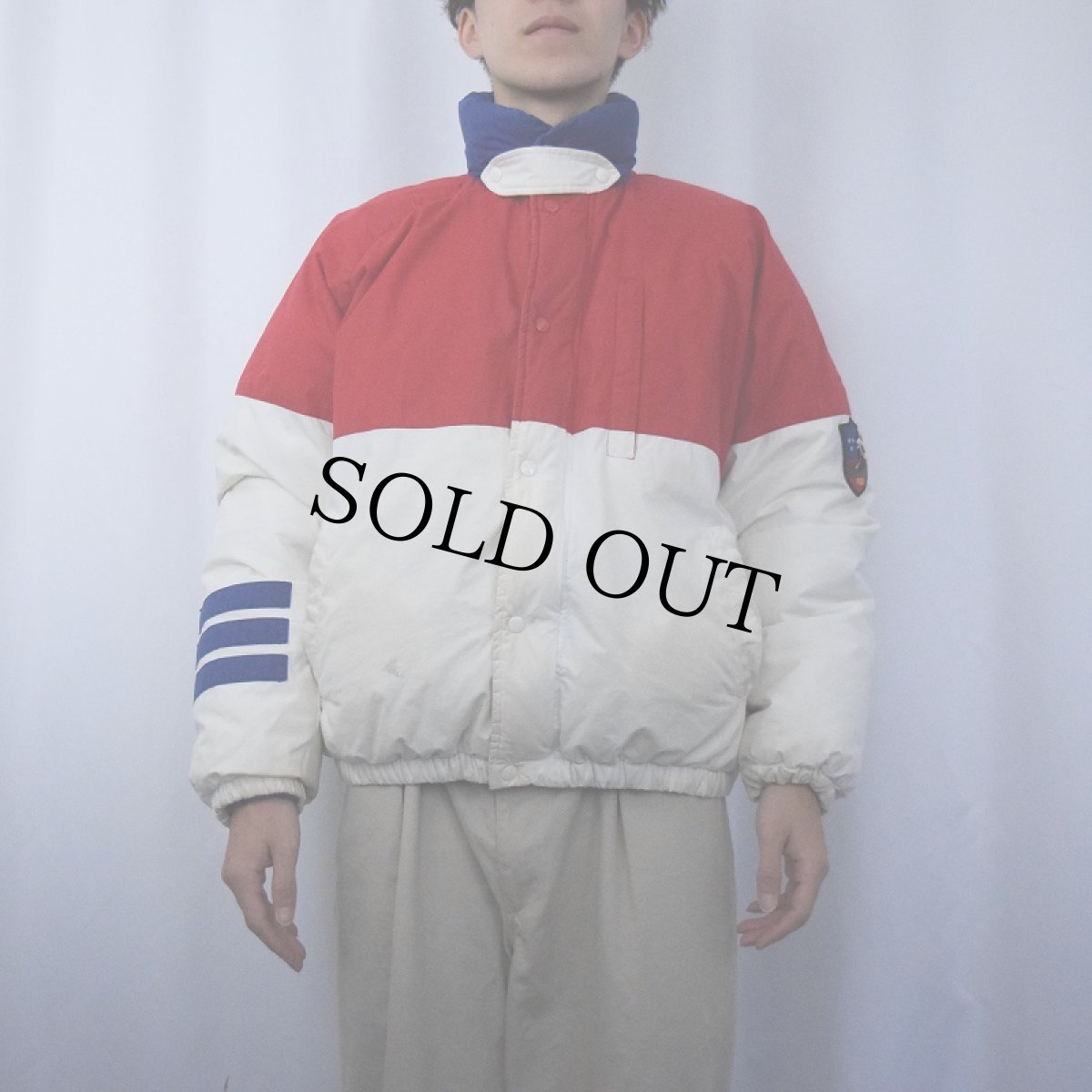 画像2: 90's POLO Ralph Lauren "SUICIDE SKI" パッチ付き ダウンジャケット L (2)