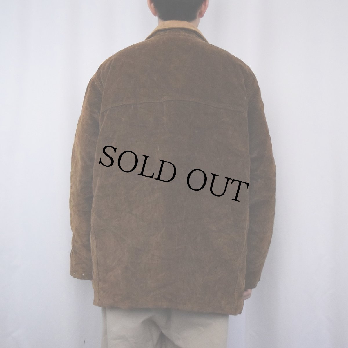 画像3: 90's Polo Ralph Lauren コーデュロイ ダウンファイヤーマンジャケット XL (3)