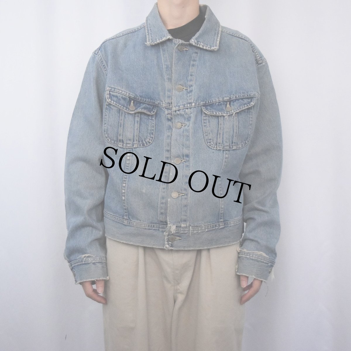 画像2: 90's Ralph Lauren RRL 三ツ星 USA製 "101-J TYPE" デニムジャケット XL (2)