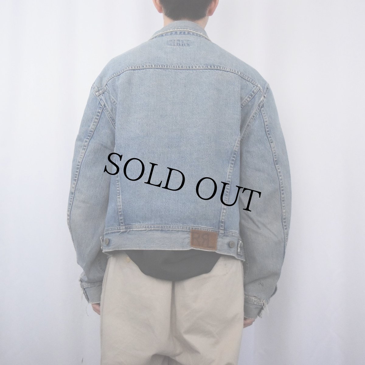 画像3: 90's Ralph Lauren RRL 三ツ星 USA製 "101-J TYPE" デニムジャケット XL (3)