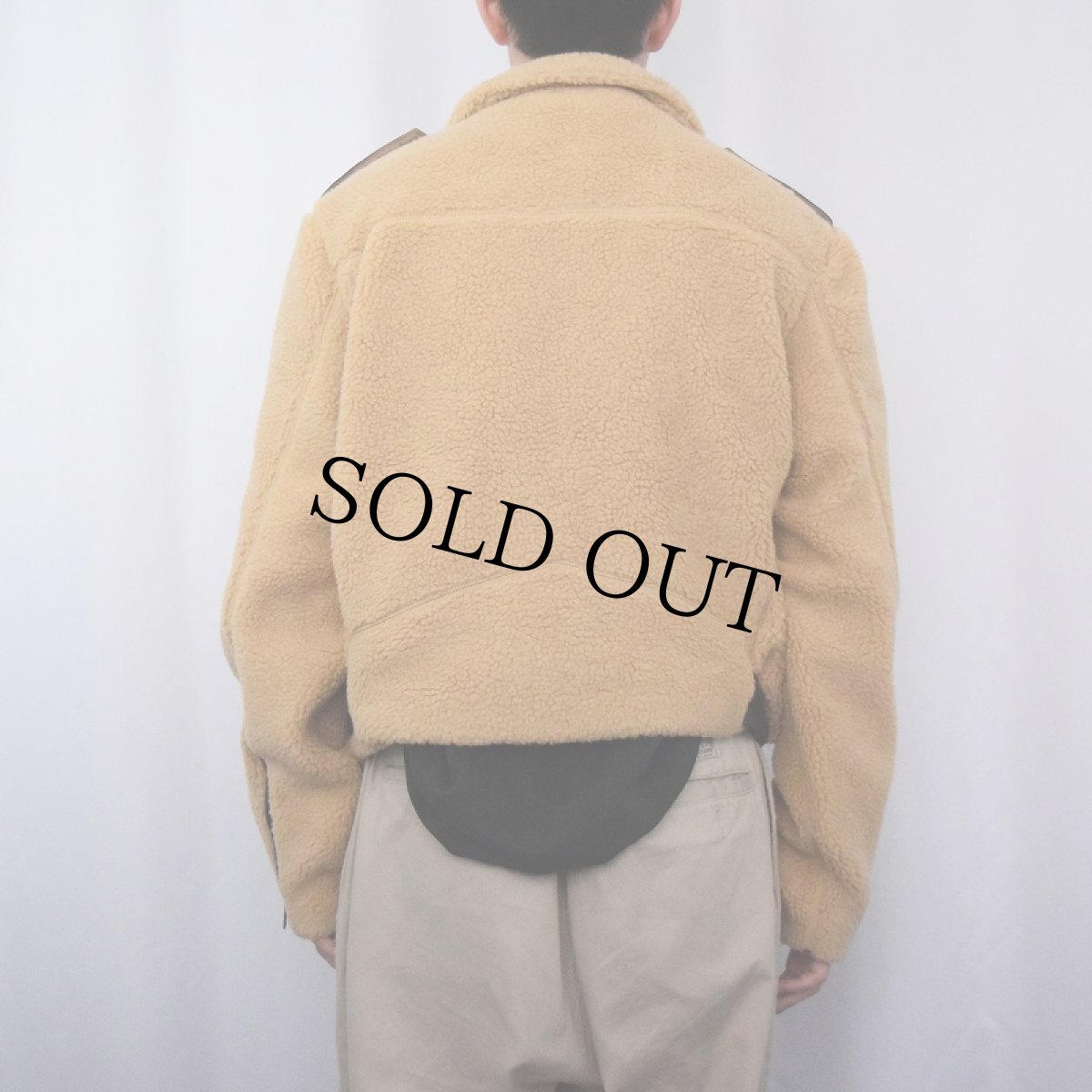 画像3: POLO Ralph Lauren "Double Riders Type" ボアライダースジャケット DEADSTOCK XL (3)