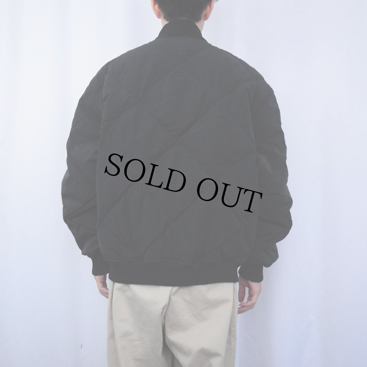 画像3: 80〜90's POLO COUNTRY Ralph Lauren レザーパッチ付き  キルティングダウンジャケット BLACK L (3)