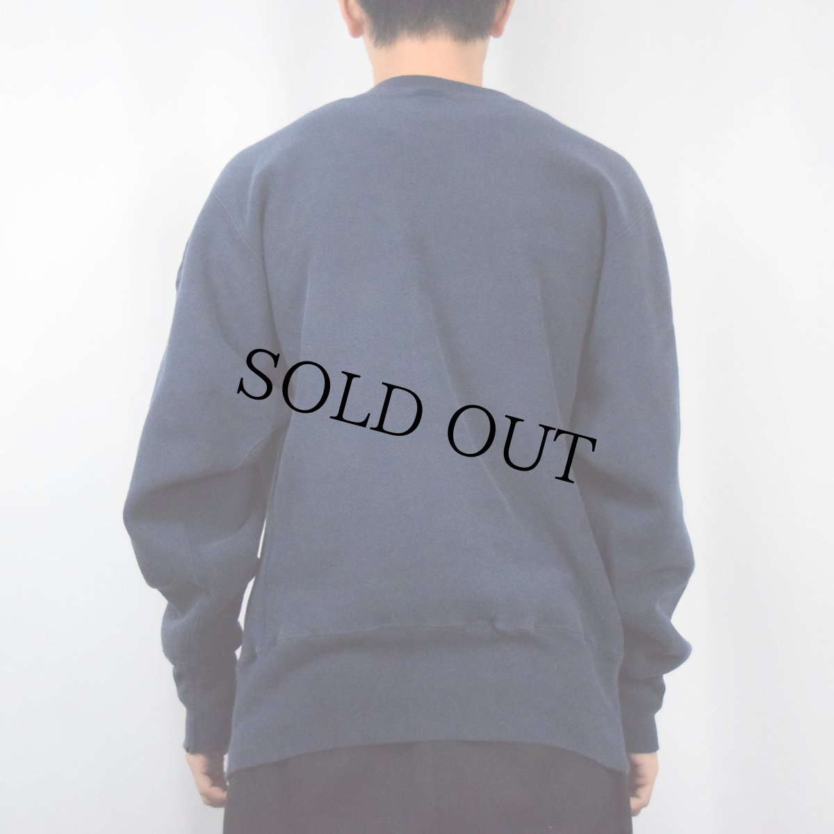 画像3: 90's Champion REVERSE WEAVE USA製 目無しスウェット NAVY L (3)
