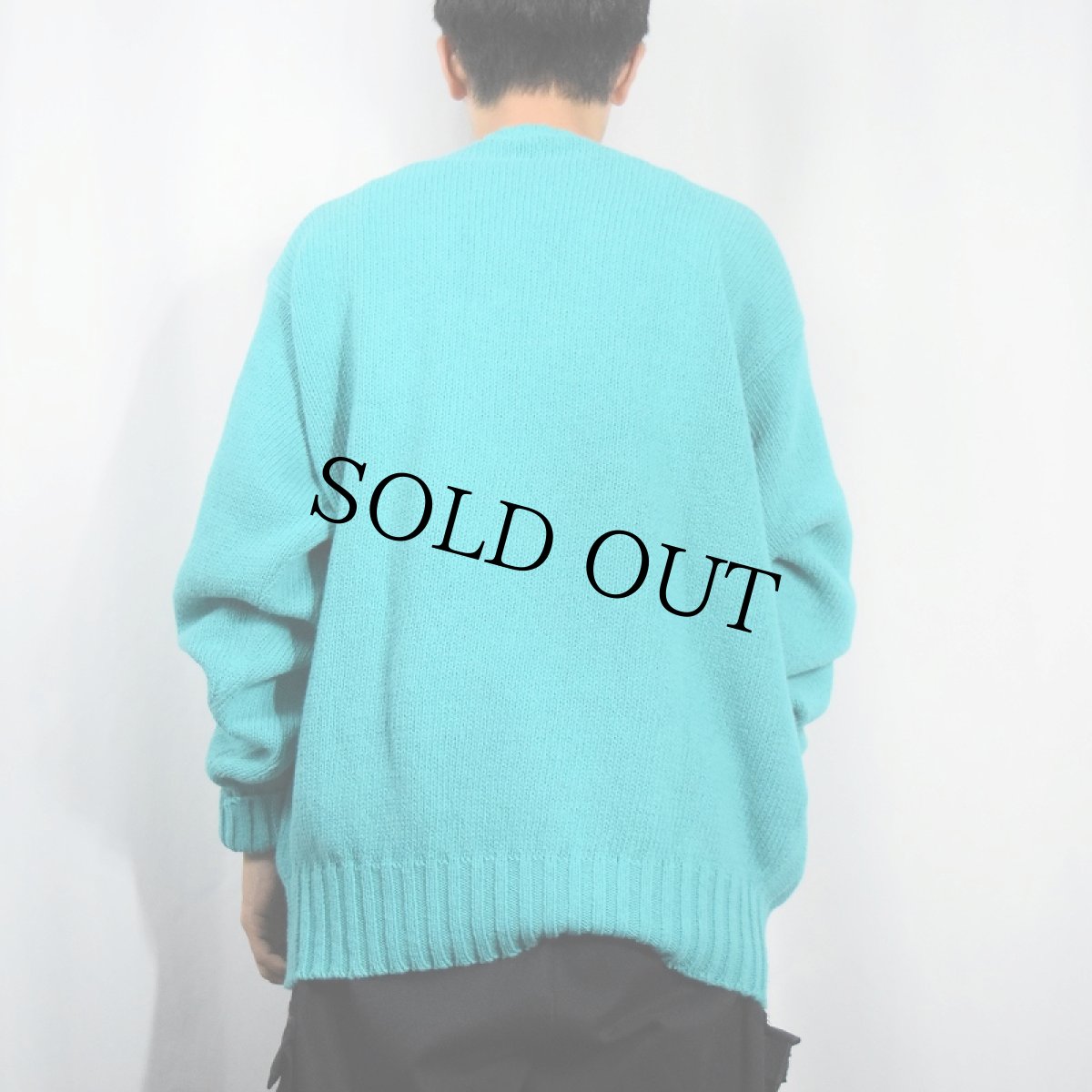 画像3: 90's POLO Ralph Lauren ロゴ刺繍 コットンニットセーター XL (3)