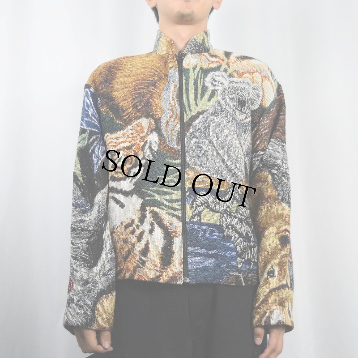 画像3: USA製 アニマル柄 ゴブラン織りジャケット ONE SIZE (3)