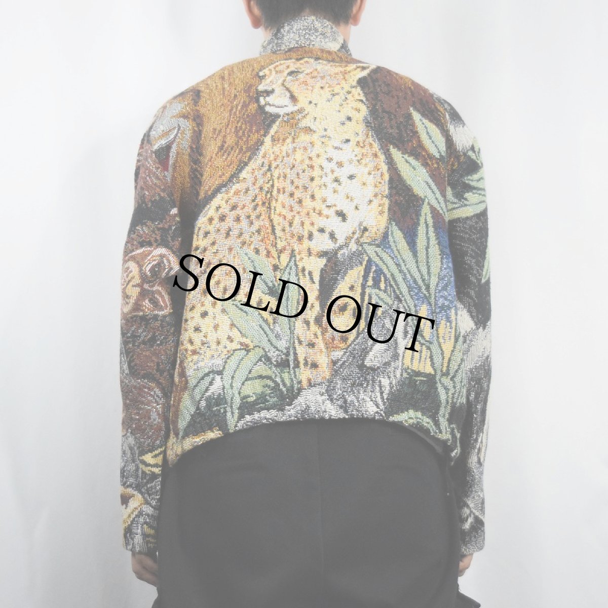 画像4: USA製 アニマル柄 ゴブラン織りジャケット ONE SIZE (4)