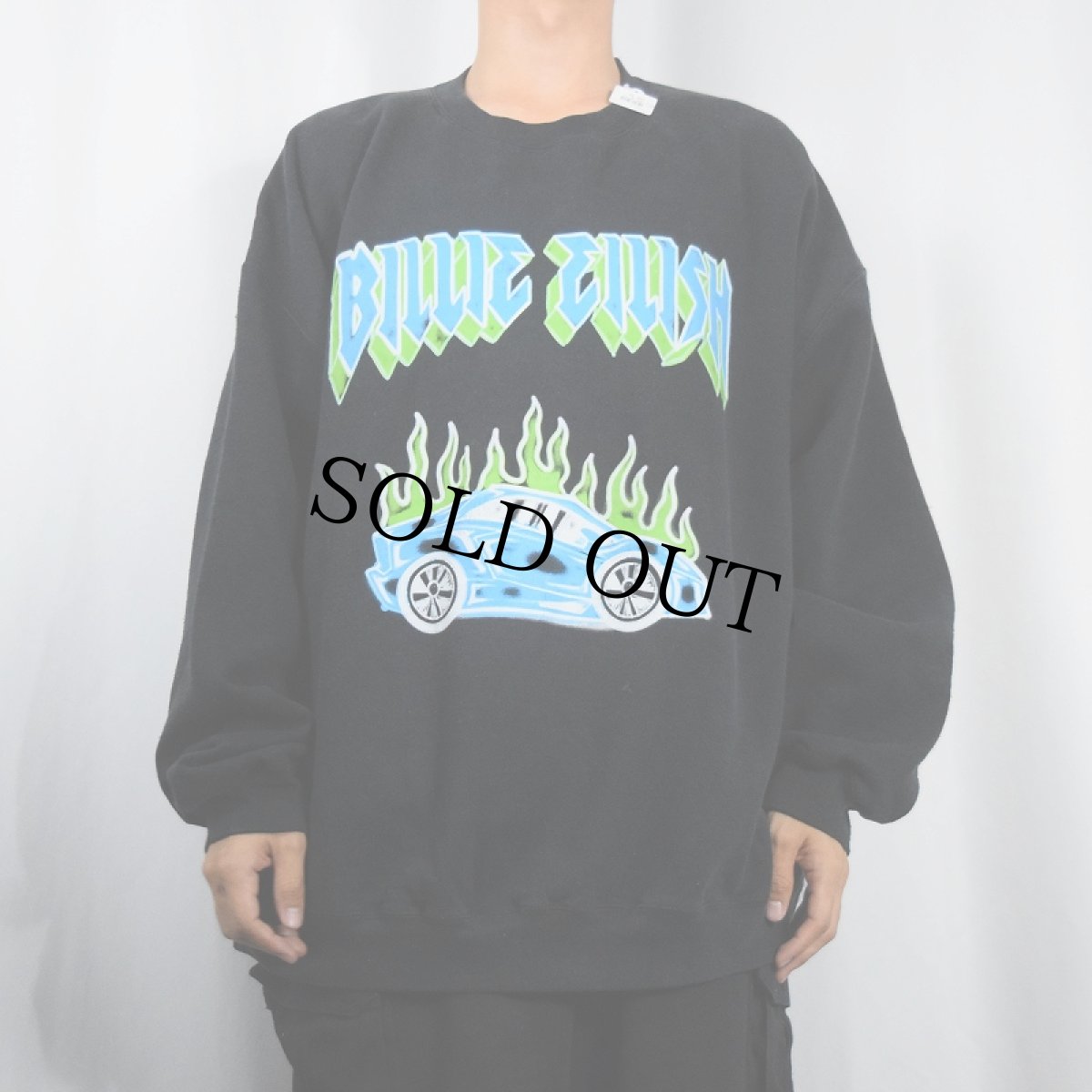 画像3: Billie Eilish "When We All Fall Asleep, Where Do We Go?" ミュージシャンプリントスウェット BLACK XXL (3)