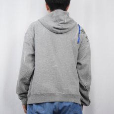 画像3: JERZEES ペンキペイント スウェットジップパーカー L (3)