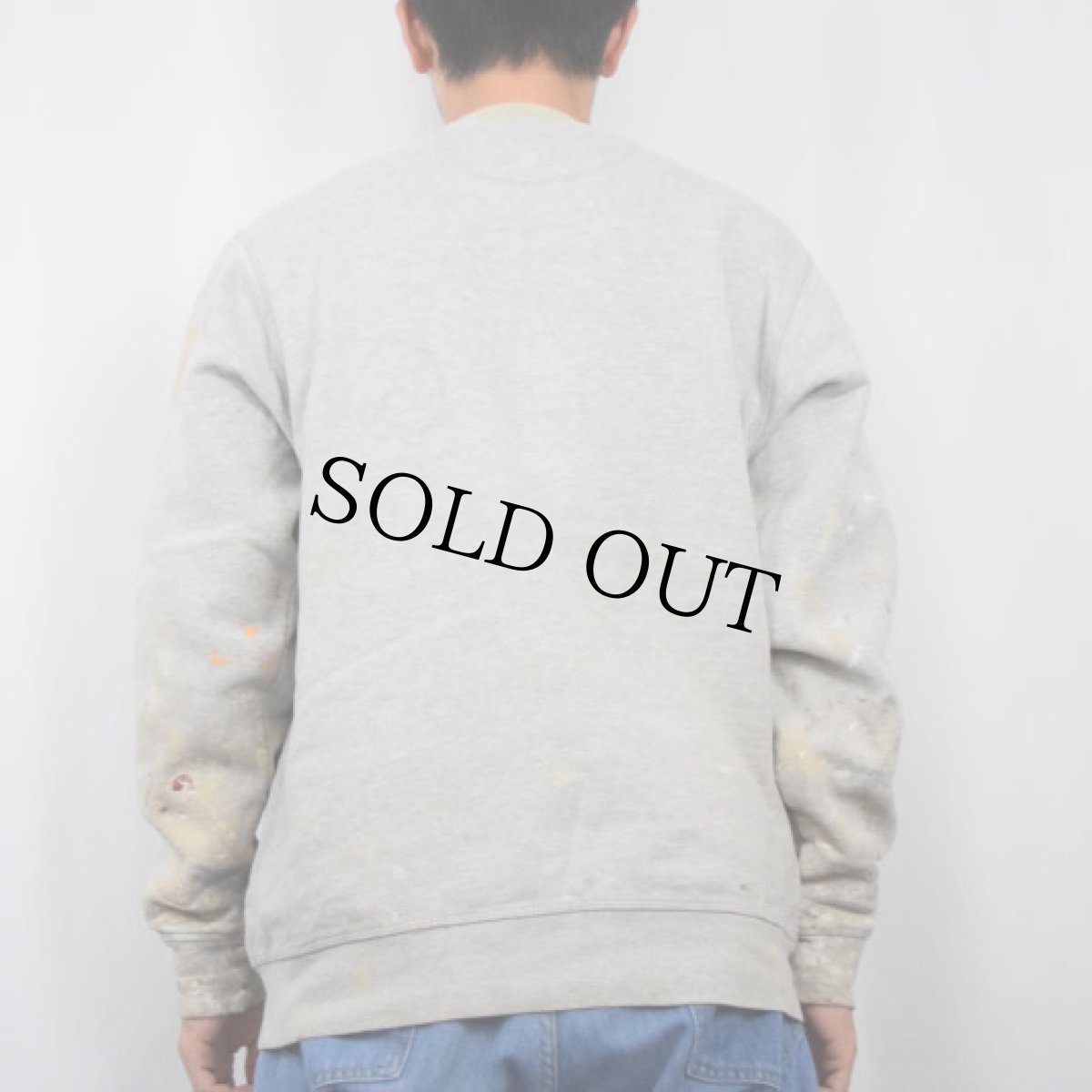 画像3: Beefy Sweat ペンキペイント プリントスウェット L (3)