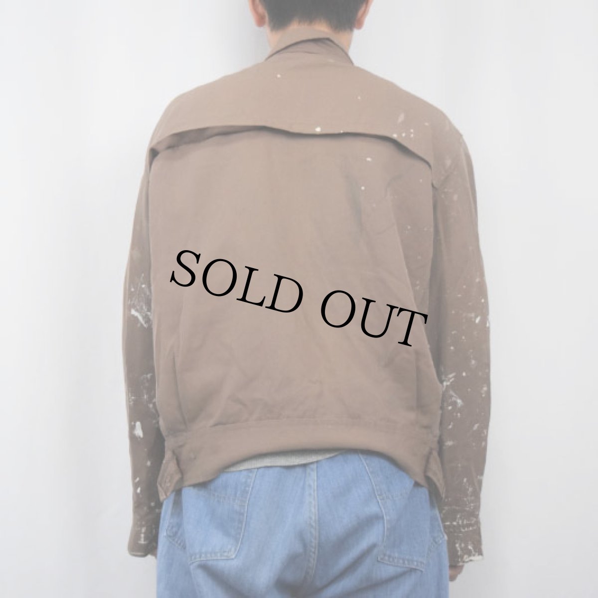 画像3: 60〜70's "SHELL" ロゴ刺繍 ペンキペイントワークジャケット (3)