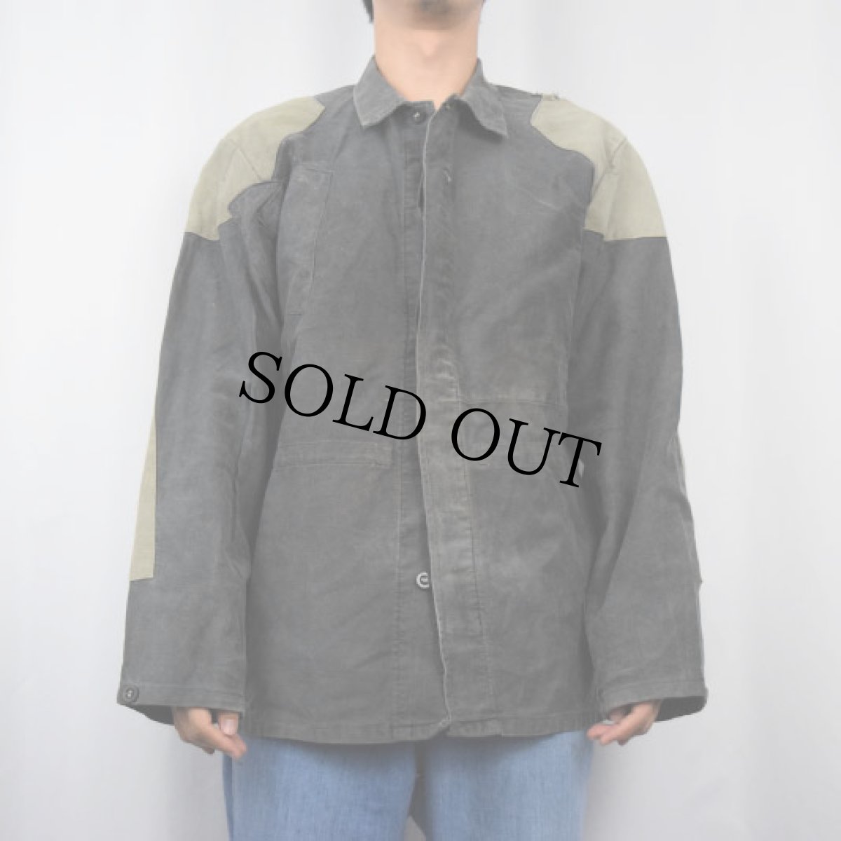 画像2: 70's〜 Czech Army エルボーパッチ付き ワークジャケット (2)