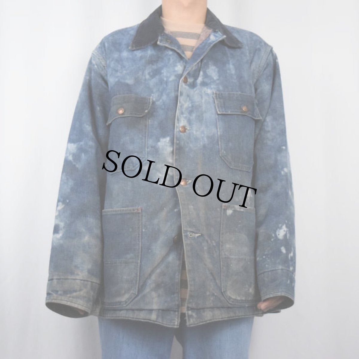 画像2: 70's JCPenney BIG MAC ブランケットライナー デニムカバーオール (2)