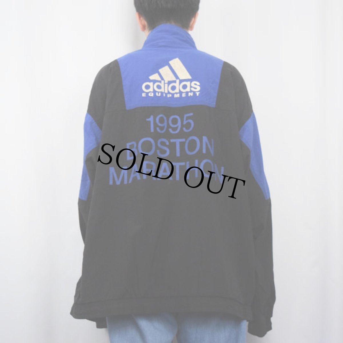 画像4: 90's adidas EQUIPMENT "B.A.A. BOSTON MARATHON" ロゴプリントナイロンジャケット XL (4)