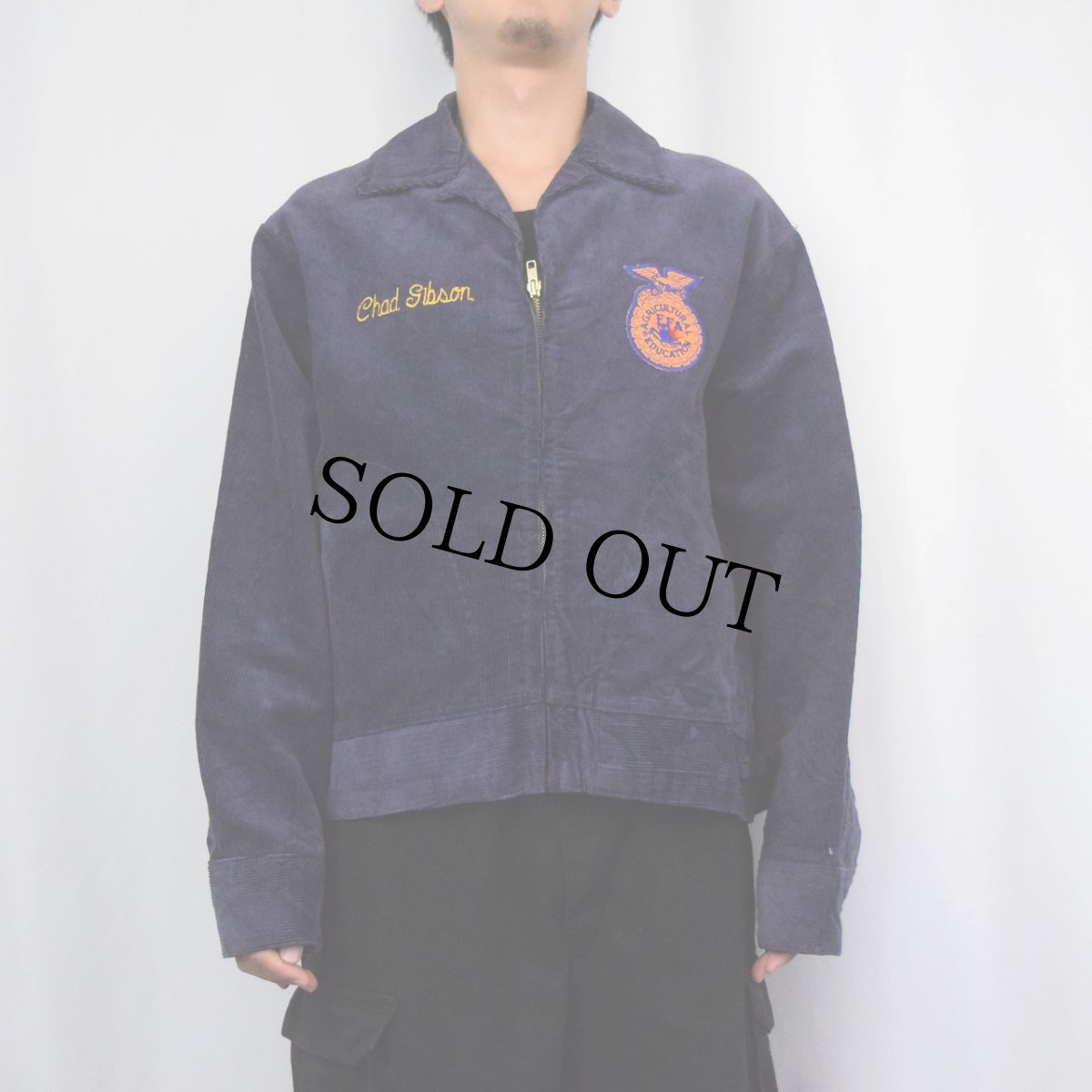 画像3: FFA "MISSOURI MARSHALL" ファーマーズコーデュロイジャケット NAVY (3)