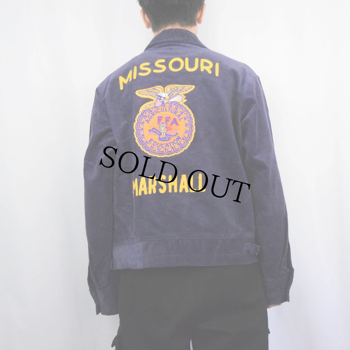 画像4: FFA "MISSOURI MARSHALL" ファーマーズコーデュロイジャケット NAVY (4)