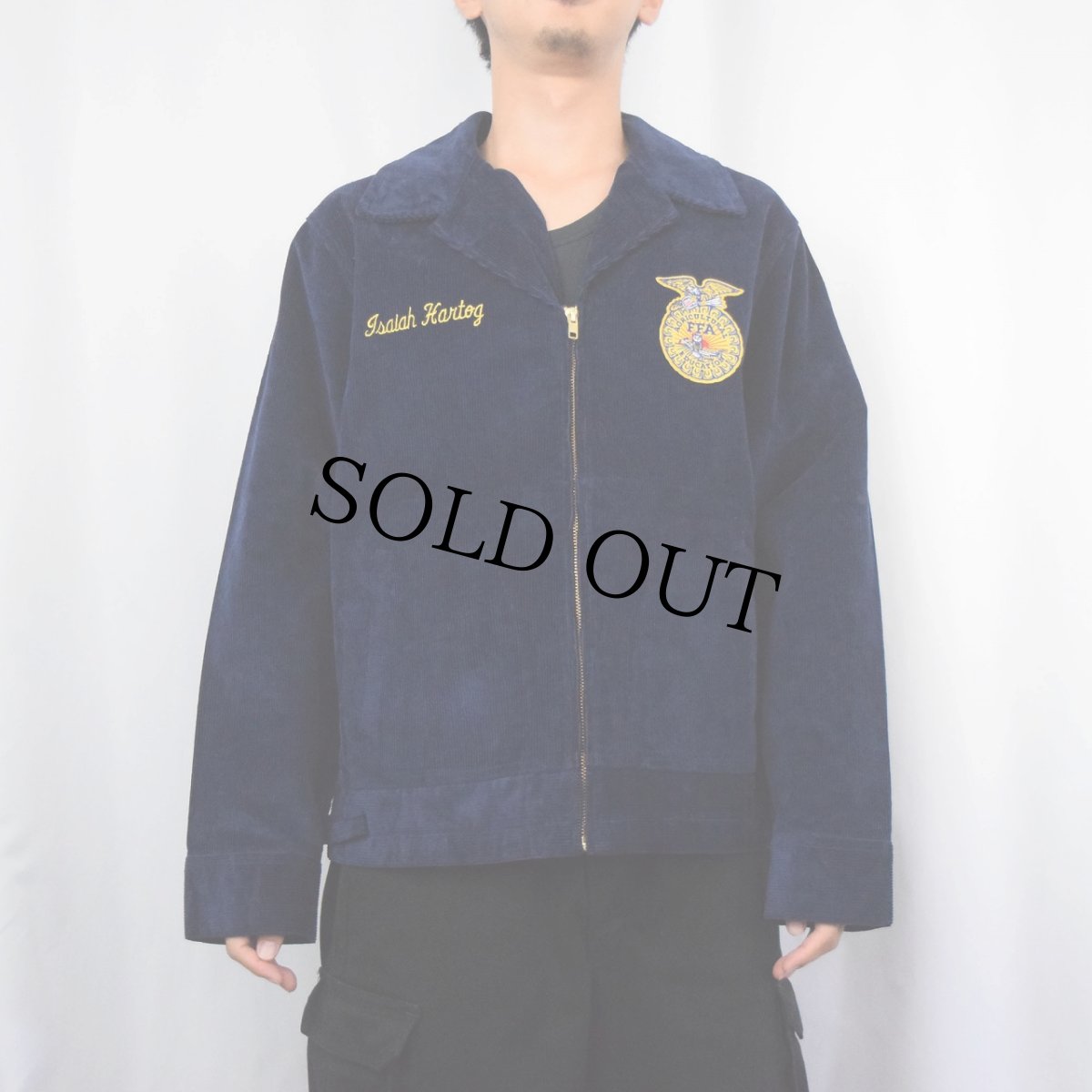 画像3: FFA "IOWA BOYDEN-HULL" ファーマーズコーデュロイジャケット NAVY SIZE100-42 (3)