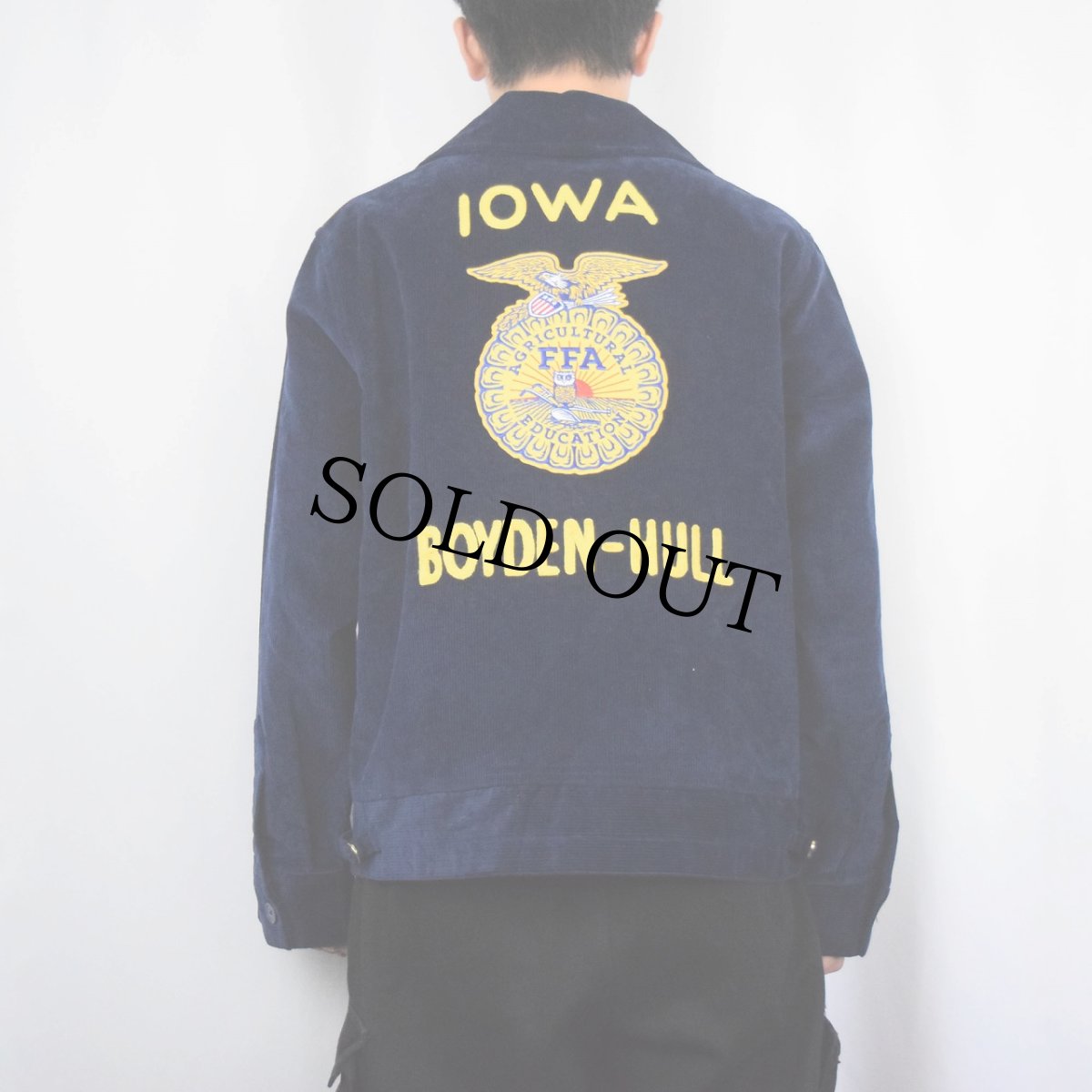 画像4: FFA "IOWA BOYDEN-HULL" ファーマーズコーデュロイジャケット NAVY SIZE100-42 (4)