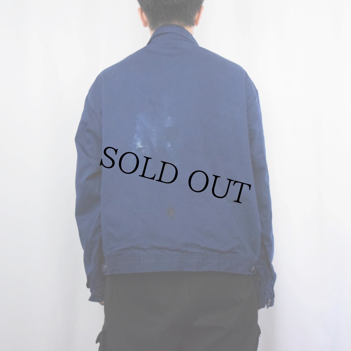 画像5: 50's〜 INDUSTRIAL Unform Co. チェック柄ライナー ワークジャケット NAVY (5)