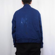 画像5: 50's〜 INDUSTRIAL Unform Co. チェック柄ライナー ワークジャケット NAVY (5)