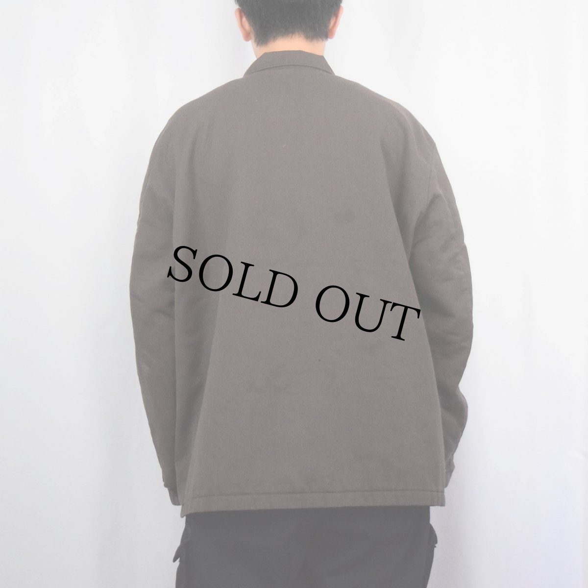 画像3: 60's〜 "OLY" パッチカスタム キルティングライナー ワークジャケット XL (3)