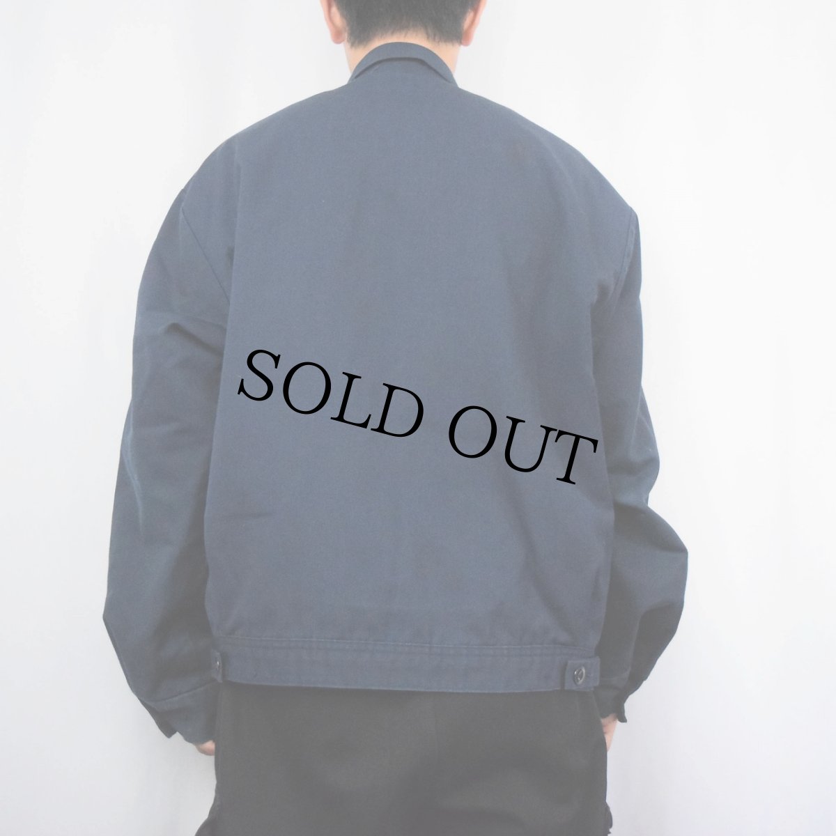 画像3: 60〜70's WORK WEAR CORPORATION "CHEVROLET" パッチカスタム キルティングライナー ワークジャケット NAVY L (3)