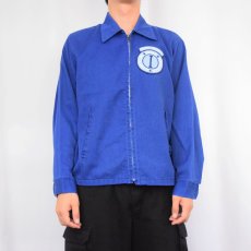 画像2: 【SALE】 70's K-BRAND "INTEL SECURITY SYSTEM" パッチカスタム ワークジャケット M (2)