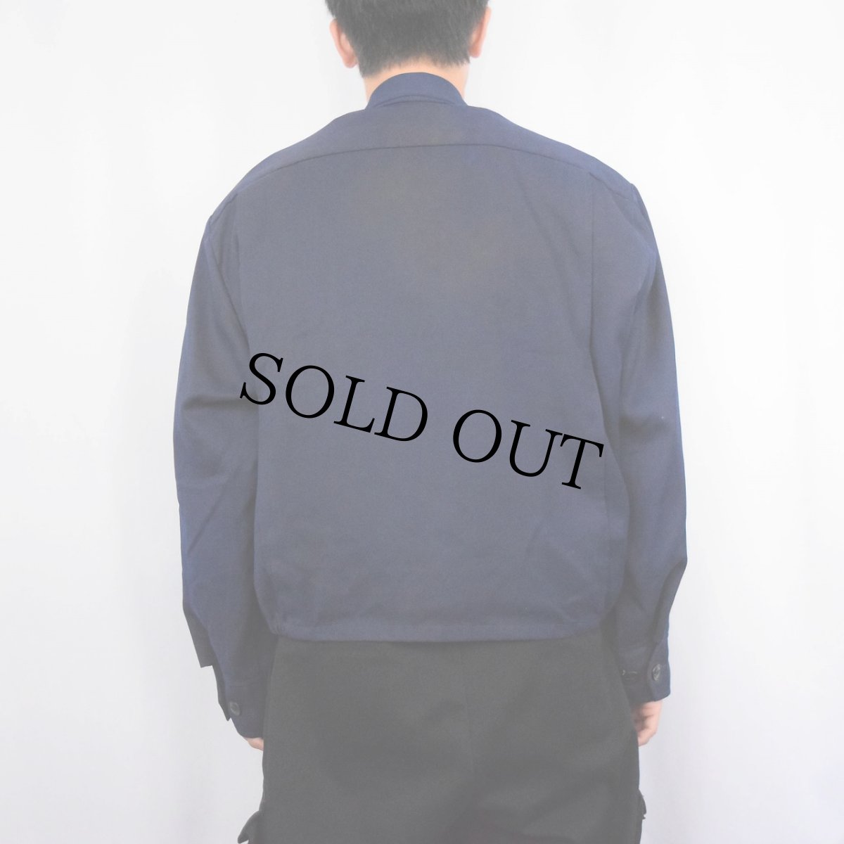 画像3: 60〜70's BOSS "UNION76" パッチカスタム ワークジャケット NAVY M (3)