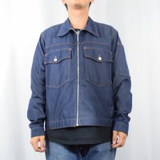 画像2: 70's〜 バットダイ デニムジャケット (2)
