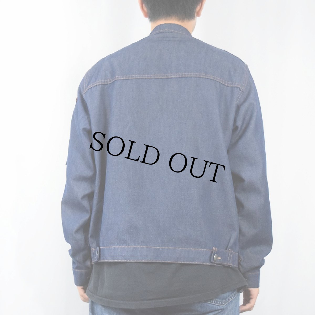 画像3: 70's〜 バットダイ デニムジャケット (3)