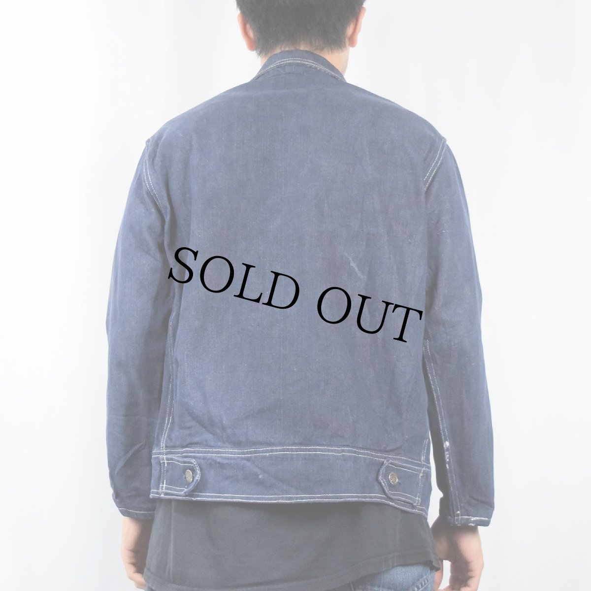 画像3: 60〜70's EURO 13スター バットダイ デニムジャケット (3)