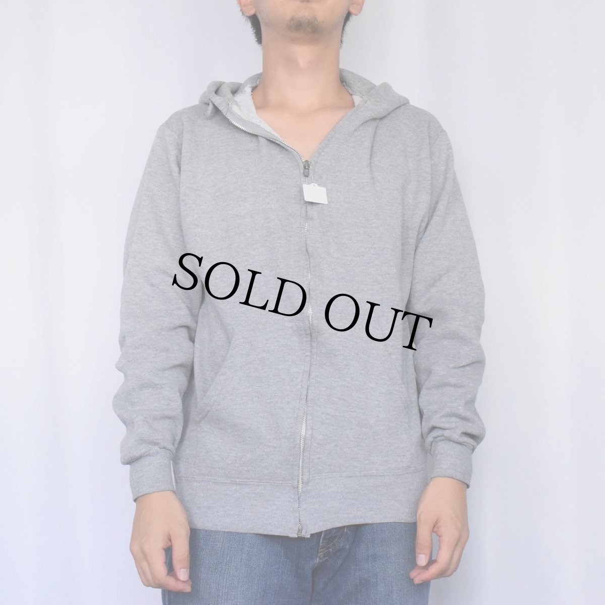 画像2: 90〜2000's JERZEES USA製 スウェットジップパーカー M (2)