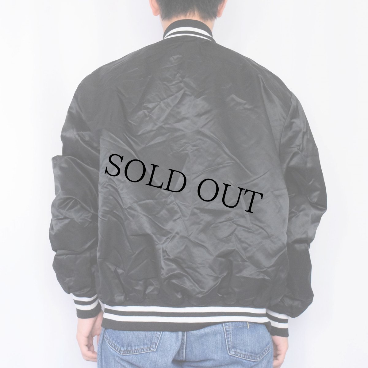 画像2: 80's dvb USA製 "Canon" ナイロンスタジャン BLACK XL (2)