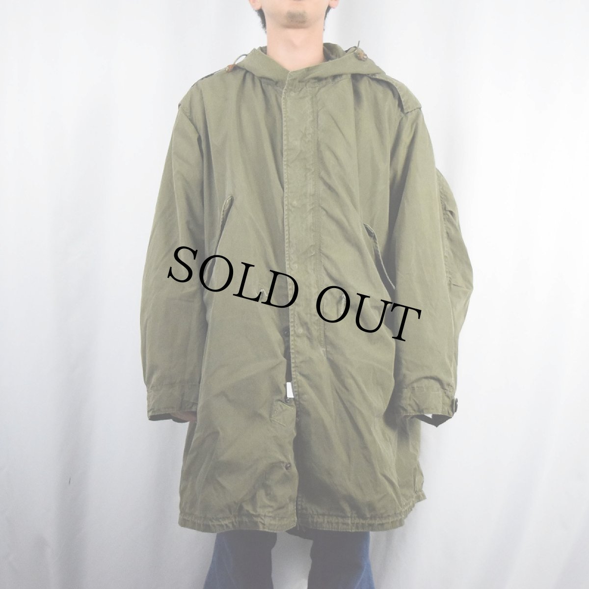 画像2: 50's U.S.ARMY M-51 ライナー付き モッズコート (2)