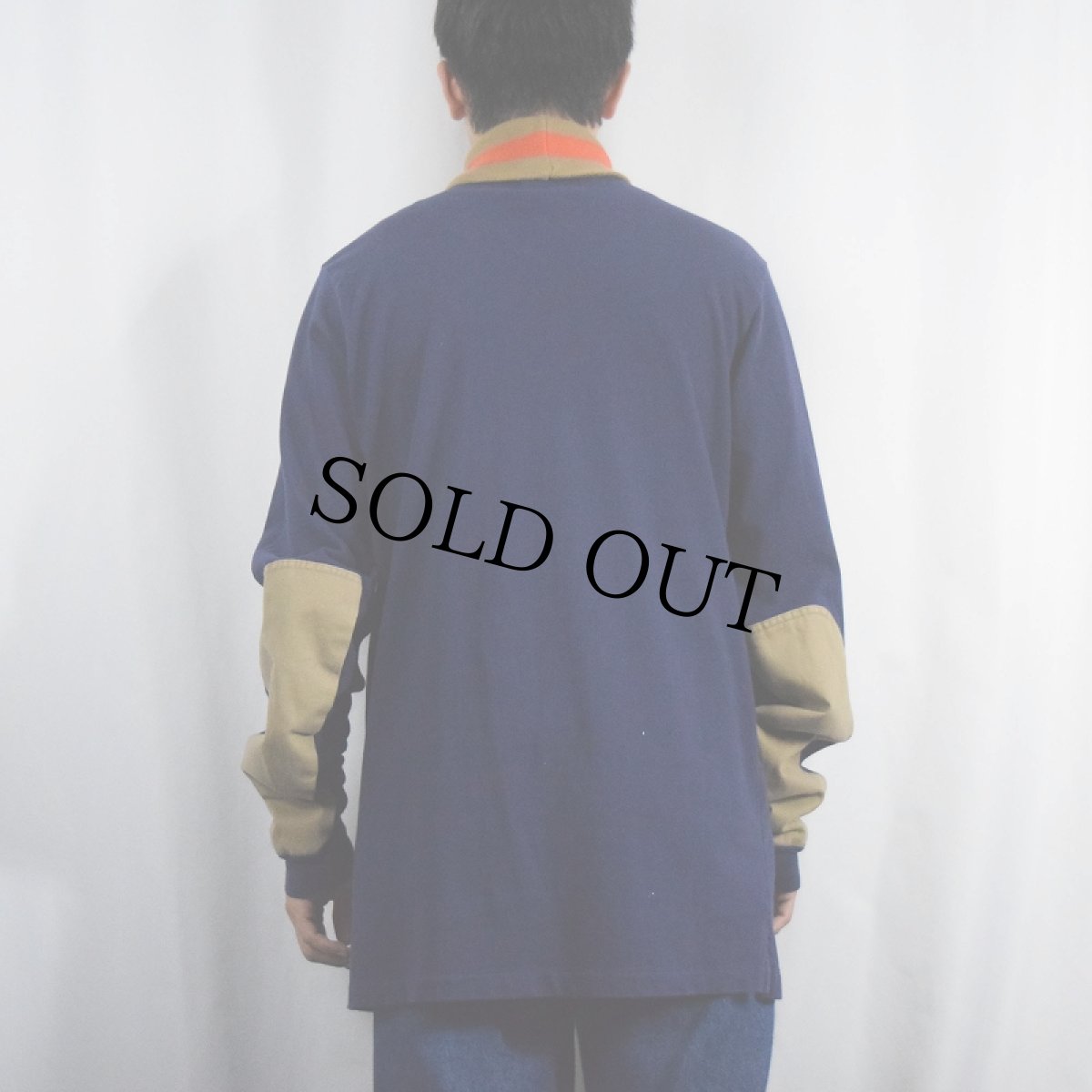 画像3: 80〜90's POLO COUNTRY Ralph Lauren パッチ付き タートルネックロンT NAVY XL (3)