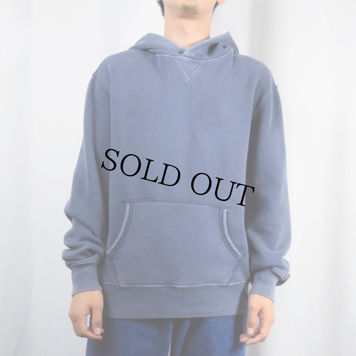 画像2: POLO Ralph Lauren 無地 スウェットフーディ NAVY M (2)