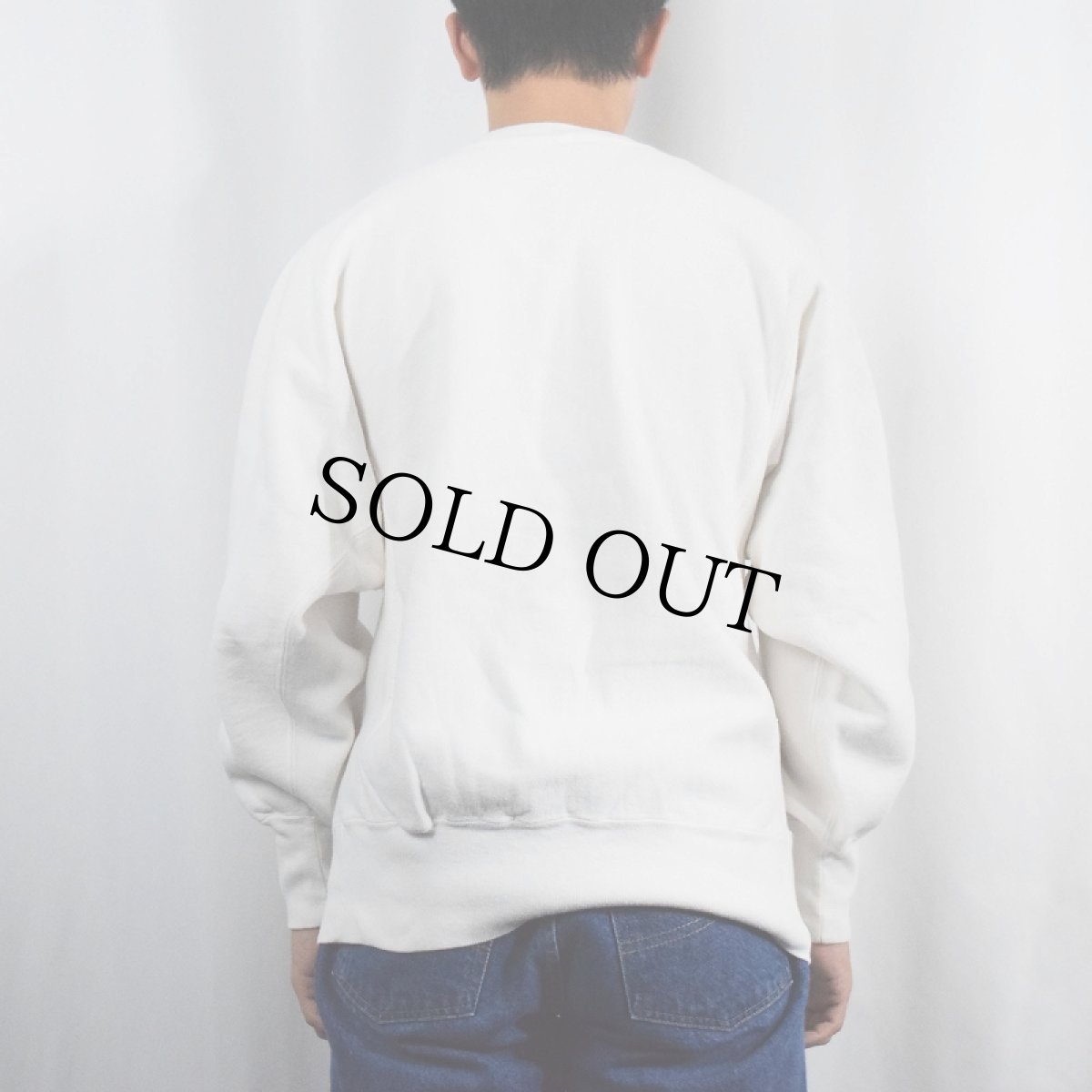 画像3: 80's Champion REVERSE WEAVE トリコタグ USA製 "Wisconsin" 刺繍スウェット L (3)