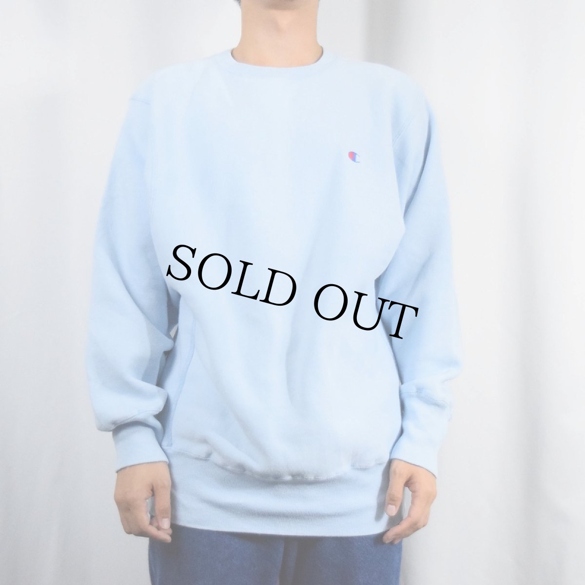 画像2: 90's Champion REVERSE WEAVE USA製 目付きスウェット L (2)